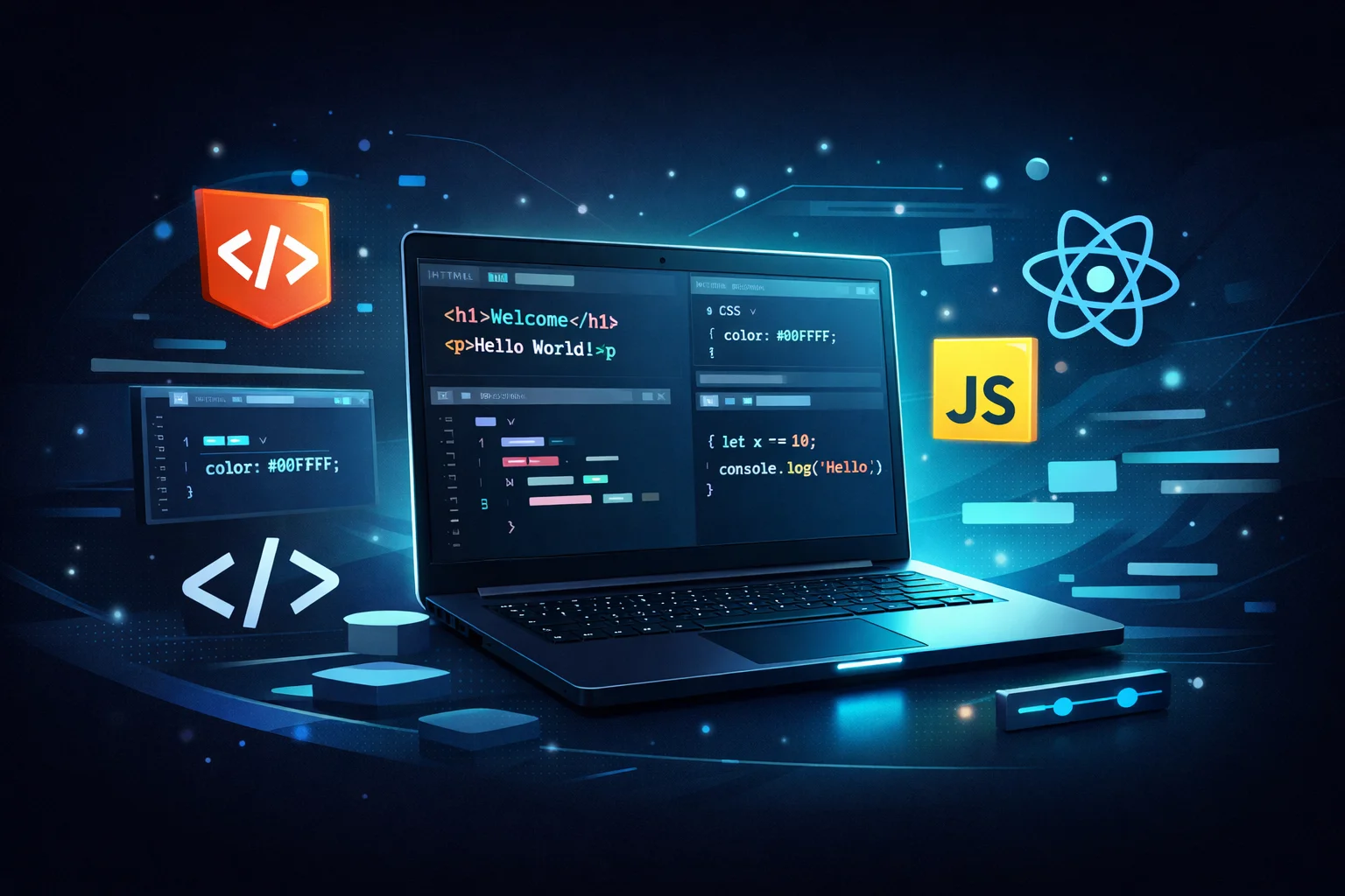Web Development Roadmap 2026 – A complete beginner guide to frontend, backend, and full stack development with HTML, CSS, JavaScript, and React